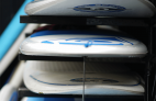 Surfen in Dänemark: Der Board Shak des Cold Hawaii Surfcamps