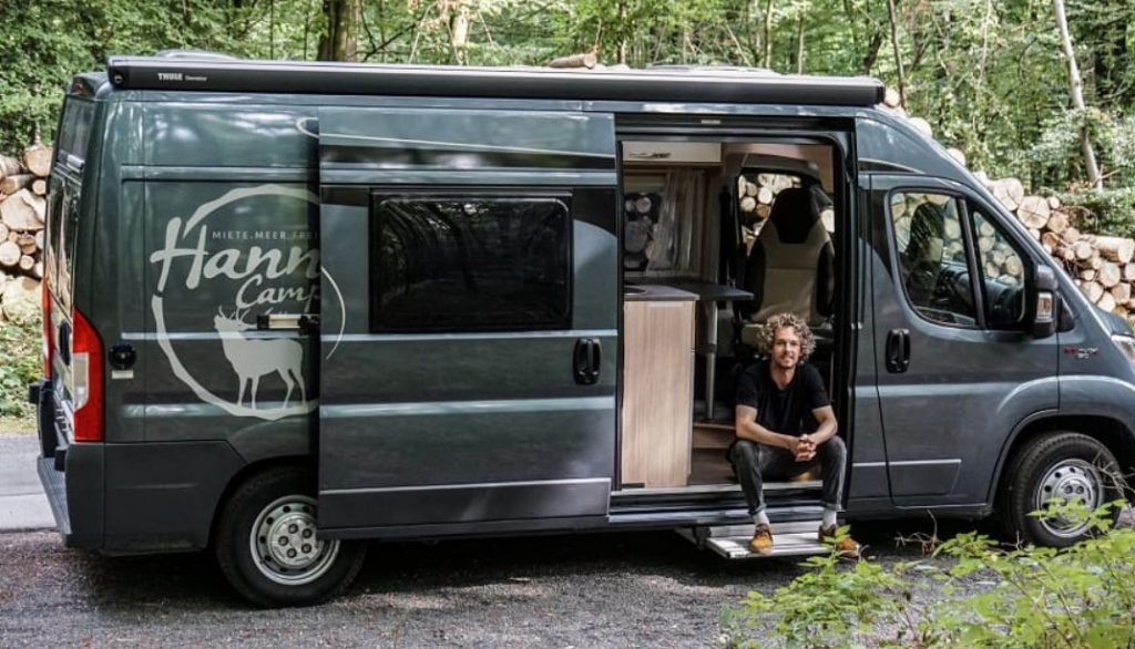 Camper-Van mieten Deutschland: Ein Kastenwagen des Vermieters Hannes Camper