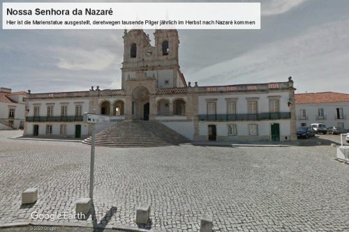 Surfen in Nazaré: Die Kirche Nossa Senhora da Nazaré