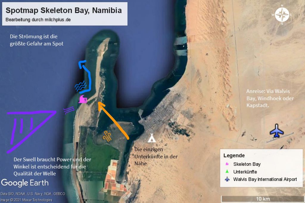 Skeleton Bay, Namibia: Spotmap mit den wichtigsten Infos.