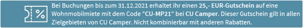 CU Camper im Test: Rabattgutschein für Campermiete bei CU Camper
